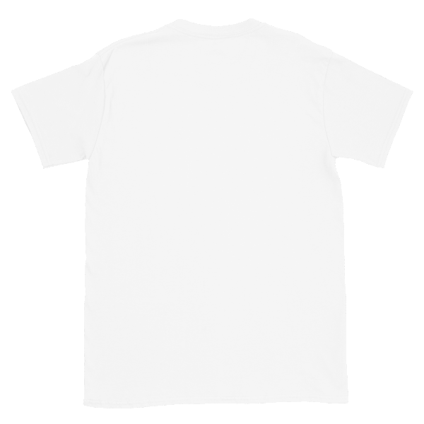 The ADAM XXX tantoe oud White Short-Sleeve T-shirt is displayed from the back, laid flat on a white background, featuring a plain design with no logos, patterns, or visible texture.