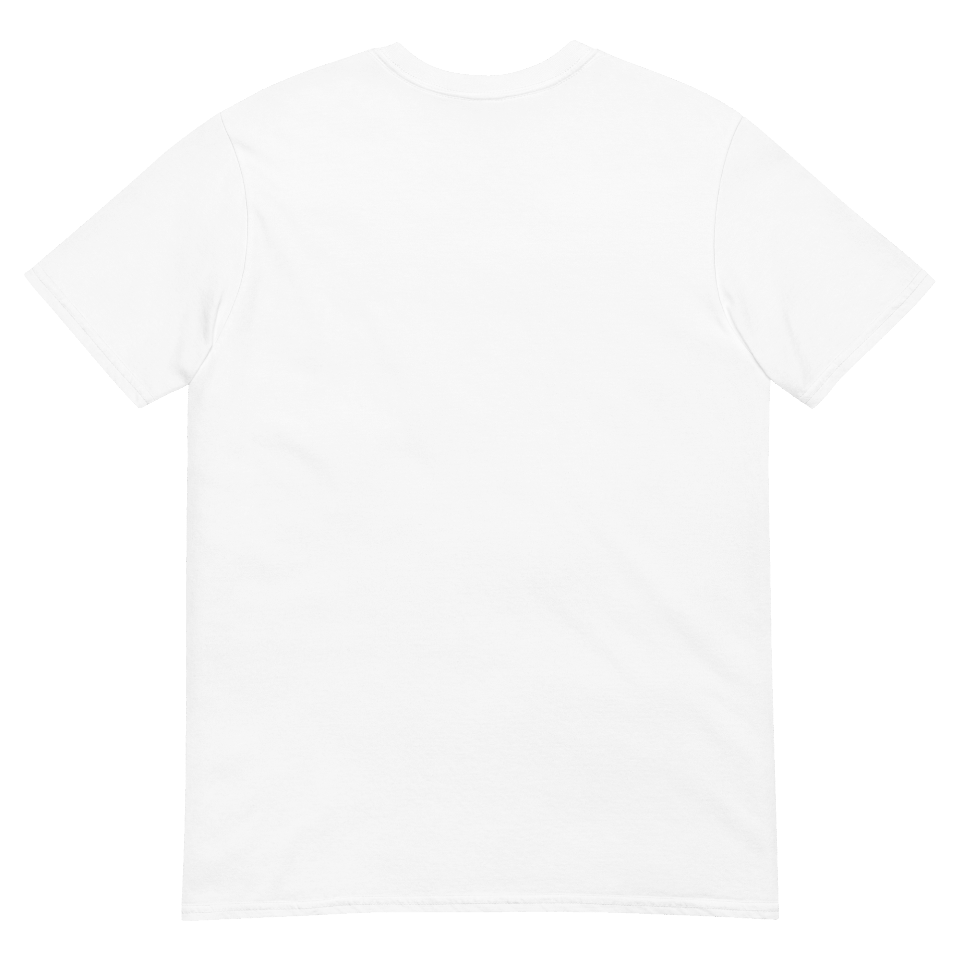 An ADAM XXX tantoe oud White Short-Sleeve T-shirt is laid flat, displaying the back. It features a simple crew neckline, straight hem, and has no graphics, logos, or text. An ADAM XXX tantoe oud White Short-Sleeve T-shirt is laid flat, displaying the back. It features a simple crew neckline, straight hem, and has no graphics, logos, or text.